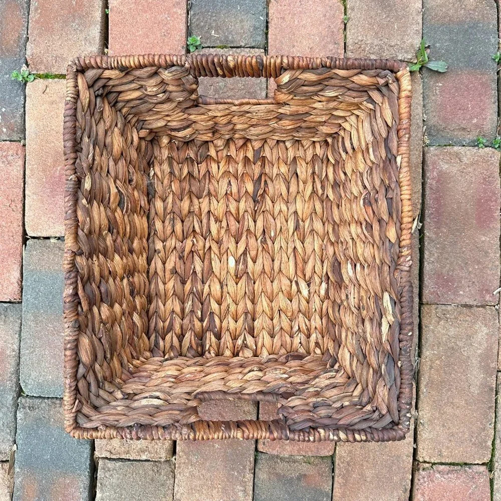 Woven Hyacinth Storage Basket
